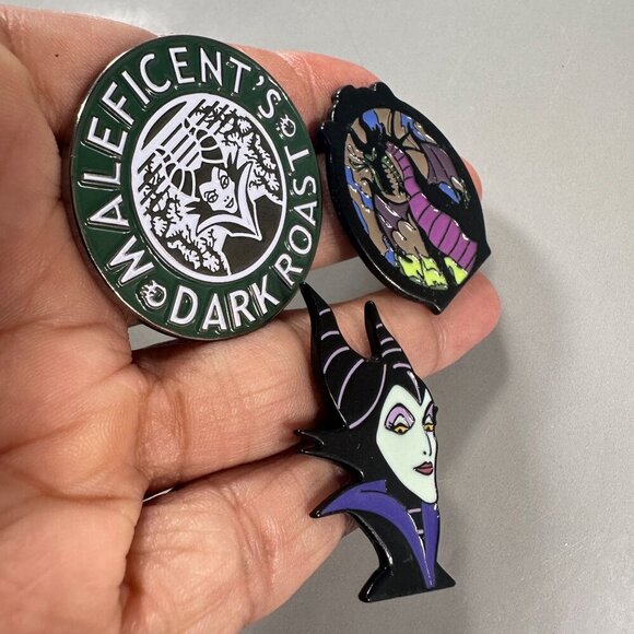 Maleficent Villain Aurora Lapel Pin Sleeping Beauty Accessories Brooch Badge Pin - Picture 7 of 10